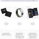 Smart Ring for Women Men- Sleep/Fitness/Stress/Heart Rate Tracker- Menstrual Records - 7 Days Battery Life - Wireless Charging - No APP Subscription - iOS & Android Compatible(Silver, Size 9)