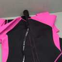 Flexel Full Wetsuit Womens 2mm,Long Sleeve Womens Neoprene Wet Suit Snorkeling Scuba Surfing Wetsuits Full Swimsuit 2mm(Black/Pink, Medium)