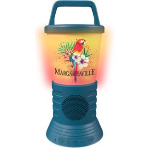 Margaritaville Light The Way Lantern Wireless Speaker with 3 Multicolored LED Light Modes, Waterproof Bluetooth Speaker, 5 Hours of Playtime, Table Lamp Outdoor Speaker with True Wireless Pairing