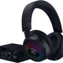 Razer Kraken V4 Pro Wireless Gaming Headset: OLED Control Hub - HD Haptics - 2.4GHz Wireless - Bluetooth - USB - 3.5 mm - Super Wideband Mic - For PC, Mac, PS5, Nintendo Switch, Steam Deck, Smartphone