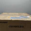 Modern Luxury Crystal Chandelier Round Pendant Light Easy Install Ceiling Hanging Light Fixture for Dining Living Room Kitchen Island Entryway Foyer