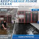 Non-Slip Garage Floor Mat(7'X9'), Upgraded PVC Containment Mat with a Rubber Wiper and Stay Put Corners - Heavy Duty Waterproof Protection from Snow, Rain and Mud for Cars, SUV, Trucks