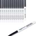 Amazon Basics Ultra Fine Point Permanent Markers, Black, 24-Pack