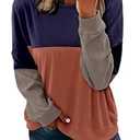 KISSMODA Womens Oversized Sweatshirts Hoodies Crew Neck Corduroy Pullover Tops with Pockets Comfy Clothes 2026 L