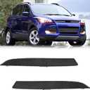 BXZ Front Headlight Headlamp Trim Black Driver Passenger Pair Fit For 2013 2014 2015 2016 Ford Escape