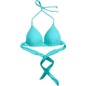 MakeMeChic Women's Halter Bikini Top Tie Back Push Up Backless Triangle Swimsuit Top Beachwear (Large, Blue) MakeMeChic Women's Halter Bikini Top Tie Back Push Up Backless Triangle Swimsuit Top Beachwear (Large, Blue)