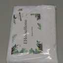 EHouseHome Faux Linen Tablecloth with Lace Trim - Waterproof/Spill Proof/Stain Resistant/Wrinkle Free/Oil Proof - for Banquet, Parties, Dinner, Wedding, Holiday, White, Rectangle, 60x120Inch