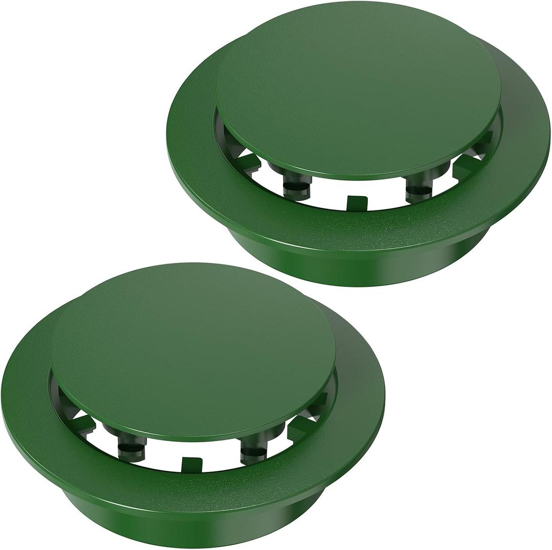 Pop Up Drainage Emitter for 3 & 4 Sewer and Drain Fittings,Dual-Rod Downspout Cover, Outdoor Drain Cover for Yard Outlet, Channel Drains & Catch Basins