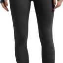 Colorfulkoala Dreamlux No Front Seam Leggings for Women High Waisted Capris 21" Inseam Yoga Pants (XX-Large, Dark Carbon)