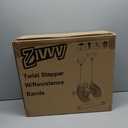 Stepper Machine with Resistance Bands, Mini Stepper with 300LBS Weight Capacity, Twist Stepper for Full Body Workout, Adjustable Step Height, Smooth and Quiet, Step Machine for Men Women