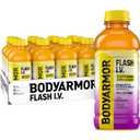 BODYARMOR Flash IV Caffeine + Zero Sugar Drink, Pineapple, 20 Oz (12 Pk) | Sugar-free Ready-to-Drink Electrolyte Drink + 95mg Caffeine, Rapid Rehydration, 2,290mg Electrolytes, Zinc & Vitamins B + C (EXP 02/16/27)