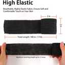 24 Pack Self Adherent Cohesive Bandage Wrap, 2 x 5 Yards Elastic Grip Tape Black Vet Wrap for Dogs, Athletic Bandages Wrap for First Aid Medical, Sports, Ankle, Wrist Sprains