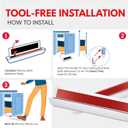 The Handless Handle  Hands-Free Garbage Drawer Foot Pull Handle, Touchless Opener for Drawers, Bins, & Cabinets (White, 1 Pack)