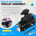 41C5141-1 & 41C5141-2 Garage Door Opener Trolley Assembly, Compatible with Chamberlain, Craftsman & LiftMaster Square Rail Chain Drive Garage Door openers