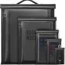 5 Pack Faraday Bags, Large Faraday Cage with Handle, Anti-Tracking Faraday Bag for Laptops & Tablets & Phones & Car Keys, Fireproof & Waterproof RFID Signal Blocker Bag