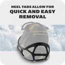 Yaktrax Walk Traction Cleats - 360-Degree Grip on Snow, Ice, & Multi-terrain Surfaces - Elastic Outer Band w/ Easy-On/Off Heel Tab & 1.2mm Zinc-coated Steel Coils - Abrasion & Rust Resistant - Unisex