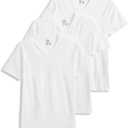 Jockey Men's Undershirt Cotton Stretch V-Neck T-Shirt - 3 Pack (Medium)