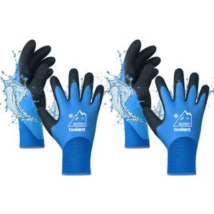 Waterproof Winter Work Gloves for Men and Women, Touchscreen, Freezer Gloves, Thermal Insulated, for Cold Weather (Large, Blue)