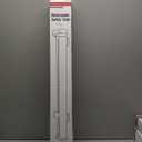 Reinforced 100" Wide Retractable Dog Gate with Support Rod, 8ft Retractable Baby Gate Retractable Gates for Dogs, Long Baby Gates Indoor Extra Long Dog Gate Prevent Crawling Under Mesh Baby Gate, Gray (100" Drilling Required)