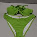 ZAFUL Women High Cut Bikini Sets String Sexy Swimsuit Two Piece Underwire Bathing Suit Brazilian Cheeky Cut Out Cute Swimwear Small