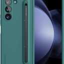 Nillkin for Samsung Galaxy Z Fold 5 Case with S Pen, Food Grade Liquid Silicone Protective Fold 5 S Pen Case Slim Thin Phone Cover for Galaxy Z Fold 5 5G, Green