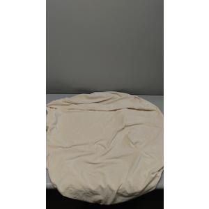 Fur Bean Bag Chairs Cover for Adults(Just Cover,No Filler) 4Ft Machine Washable Large Size Lazy Sofa Cover Luxury/Replacement（Ivory）