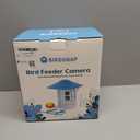 birdsnap TUC Bird Feeder with Camera 2K HD, Solar Panel 32GB Card 4-in-1 Perch, 160View Auto Detect & Notify AI Identify Video Bird Camera Wireless Outdoors Ideal Gift for Birds Lover (Blue)