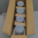 Set of 4 Square Glass Carafe with Lid, 1 Liter Clear Glass Pitcher, Beverage Serveware Carafe for Mimosa Bar, Brunch, Cold Water, Juice, Milk, Iced Tea, Lemonade