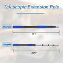 5-20FT Telescoping Pole, Multi-Purpose Extension Pole with Easy Flip Lock, Universal Twist-on Metal Tip, Lightweight Sturdy Aluminum Paint Roller Extension Pole for Painting, Window Cleaning