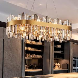 Siljoy 16-Light Modern Crystal Chandelier, Luxury Dimmable Brass Gold K9 Raindrop Crystal Chandelier, Adjustable Crystal Pendant Ceiling Light for Dining Room Living Room Kitchen Island L35.4''