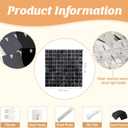 6x6 FT Black Shimmer Wall Backdrop, 36 Pcs for Party