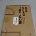 ULOI Crochet Yarn Holder - Upgrade with Crochet Accessories Storage Attachment, Magnetic Wooden Yarn Storage for Knitting Accessories, Perfect for Crocheting and Knitting Projects, Walnut Finish