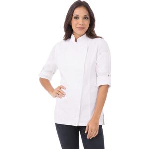 Chef Works Women's Hartford Cool Vent Chef Coat (Medium, White)