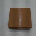 Wooden Napkin Holder with Handles, Square Storage Box, 7.5 x 7.5 x 2.75 inches, Brown