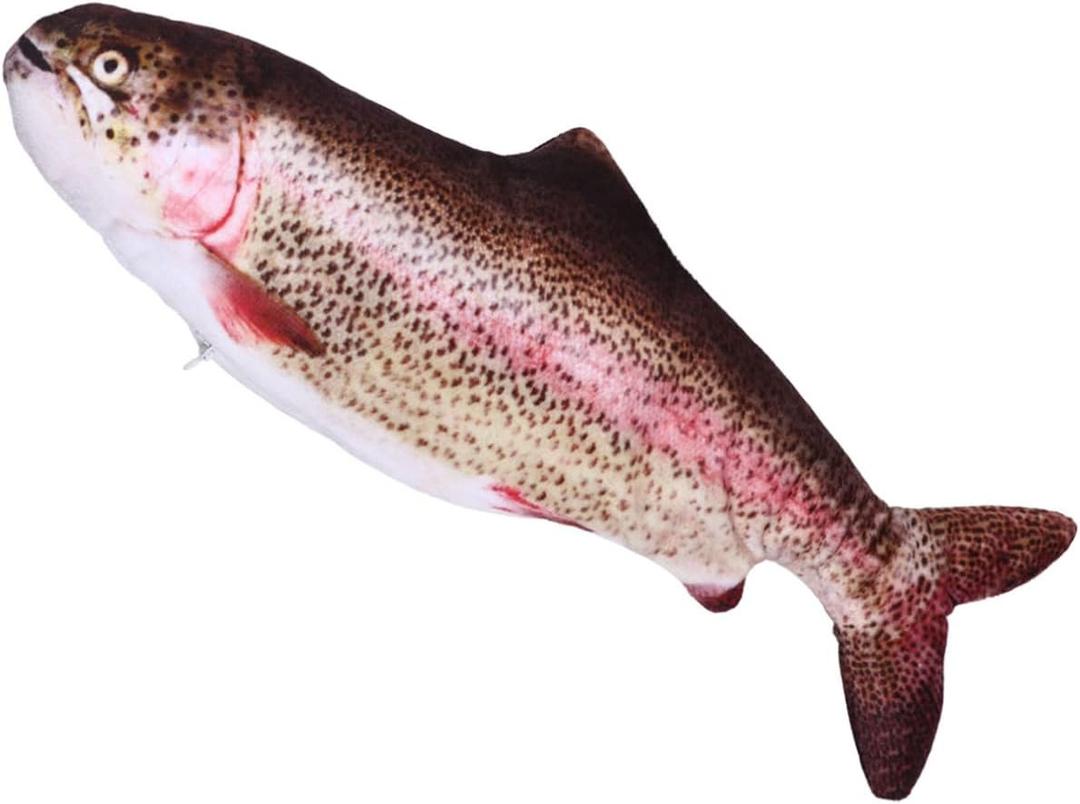 Electric Jumping Fish for Cats Interactive Rainbow Trout Pet Fish Stimulates Curiosity Playfulness Engaging Cat Fishing Fun Keeps Indoor Kittens Entertained