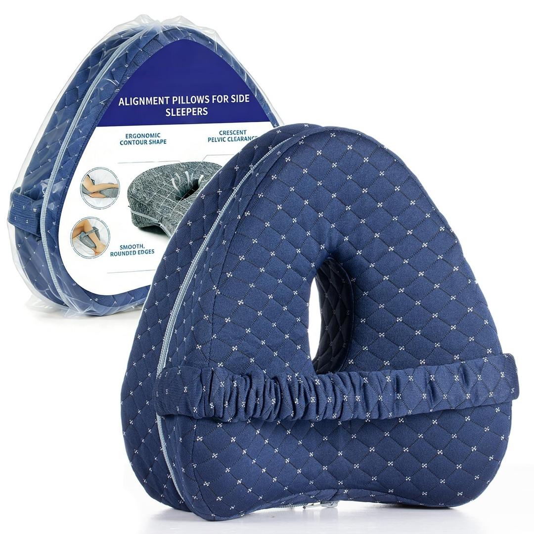 Alignment Pillows for Side Sleepers, Side Sleeper Leg Support,Hip Alignment Pillow for Legs/Hips/Buttocks/Back (Gray)