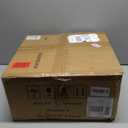 Drafting Chair with Backrest  Adjustable Foot Rest Rolling Stool with Wheels, PU Leather Swivel Stool for Office Spa Studio Lab Counter Salon Home Work Bar Kitchen Shop(Black)