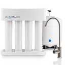 Aquasure Premier 4-Stage RO Reverse Osmosis Under Sink Drinking Water Filtration System | Removes 99% of Contaminants | 75 GPD, Leak-Proof, Quick Change Filters, with Tank & Brushed Nickel Faucet