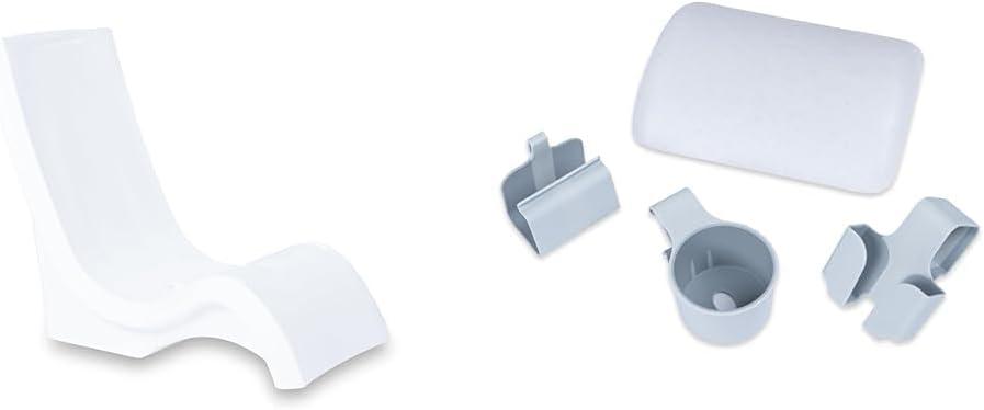 Step2 Vero Pool Chair for 9-Inch Ledge with Accessories - Weighted Waterproof Patio Furniture