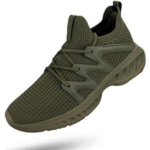 Pujcs Men's Slip on Walking Shoes Lightweight Breathable Non Slip Running Shoes Athletic Gym Tennis Shoes Sneakers for Men 40