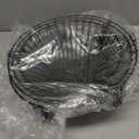 JUNCHU CHERRY 3-Tier Wire Fruit Hanging Basket 2 Packs,non-Punching Wall Hanging Storage,Kitchen Bathroom Organization Basket,Suitable for Bathroom,Kitchen,Closet,Garden,Black