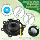 Diaphragm Repair Kit Compatible with DRKCP/CPF, Valve Diaphragm Replacement Compatible with Rain Bird CP, CPF, DV, DAS, ASVF, with included Filter, Solenoid Filter, Screw, Spring(2 Pack)