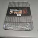 Cooling Racks for Cooking and Baking, Set of 2 Square Wire Racks Small Cookie Baking Rack 17 x 11 for Cooking Baking Roasting Grilling Drying, Oven & Dishwasher Safe 100%