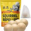 Squirrel Repellent Outdoor, Natural Chipmunk Repellent, Mint Repel Squrriels and Chipmunks from Gardens, Patios, Garages and Bird Feeders, Covers Up to 120 sq ft - 6 Packs