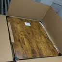 Veken 63 x 28 Inch Electric Standing Desk, Sit to Stand Up, Work Home Office Computer Table for Study, Walking Pad, Writing, and Games, Wooden Desktop Desks, Brown