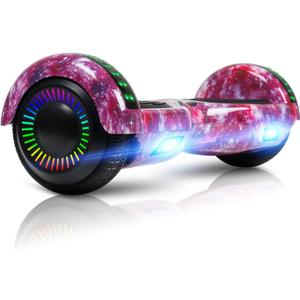 LIEAGLE Hoverboard, 6.5" Self Balancing Scooter Hover Board with Bluetooth Wheels LED Lights for Kids Adults