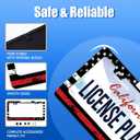 Diving Flag License Plate Frame American Flag Personalized License Plate Holder Stainless Steel Funny Car Accessories Decoration for Men Women 12.3" x 6.3"