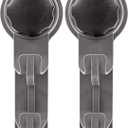 Camco RV Towel Hook | Add Hooks Inside/Outside Your RV | Strong Mechanical Suction Cup Hook (44028), Black (Pack of 2)