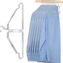 4 Pack Space Saving Hangers for Clothes, Foldable Metal Hangers, Collapsible Clothes Space Savers for Wall, Door, Closet Organizers and Storage, Small Space and Dorm Room Essentials, No Rod