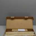 Heavy Duty Curtain Rods for Windows 66 to 120 Inch, 1 Inch Gold Curtain Rod Adjustable, Decorative Long Curtains Rods with Metal Finials, Easy Installation and Modern Design (A2,Gold,30"-120")